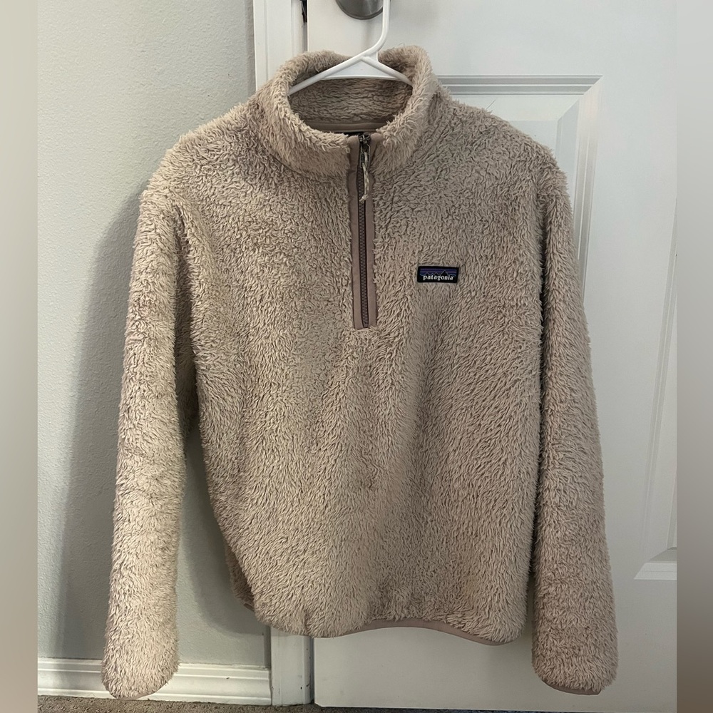 Patagonia Taupe Women's Los Gatos 1/4-Zip Fleece, size small